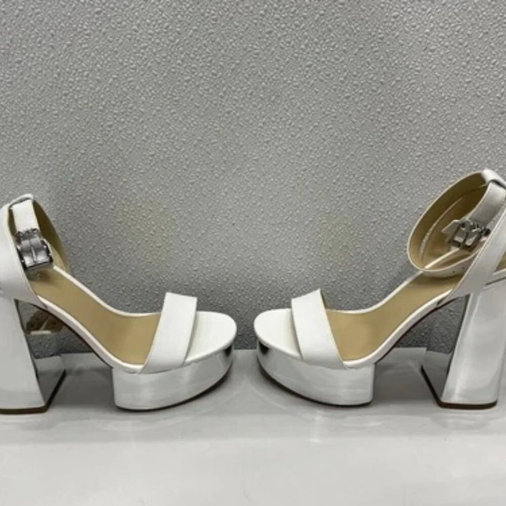 NEW MICHAEL KORS Sandals Women's US6.5M Ankle-Strap Espadrille Platform